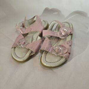 Stride Rite Pink Floral Sandals